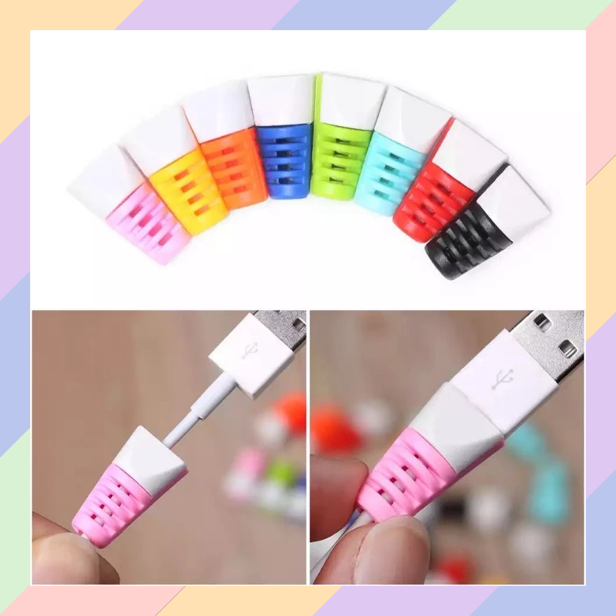 TG53 Pelindung Ujung Kabel KERUCUT Charger Adaptor Laptop Spiral Anti Putus Kabel 44C0