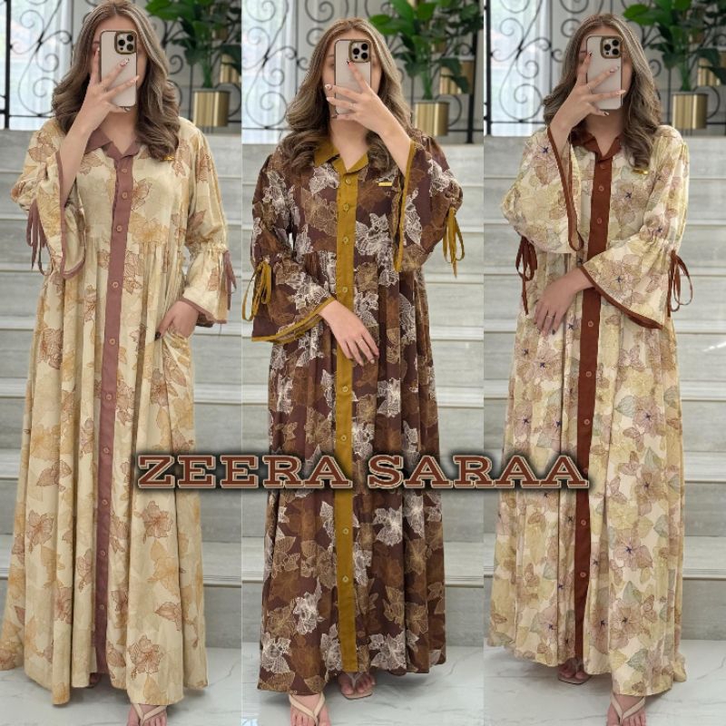 RB aisyahproduk Daster Arab ZEERA SARAA by zeera original - Dress rayon viscose premium - Dress