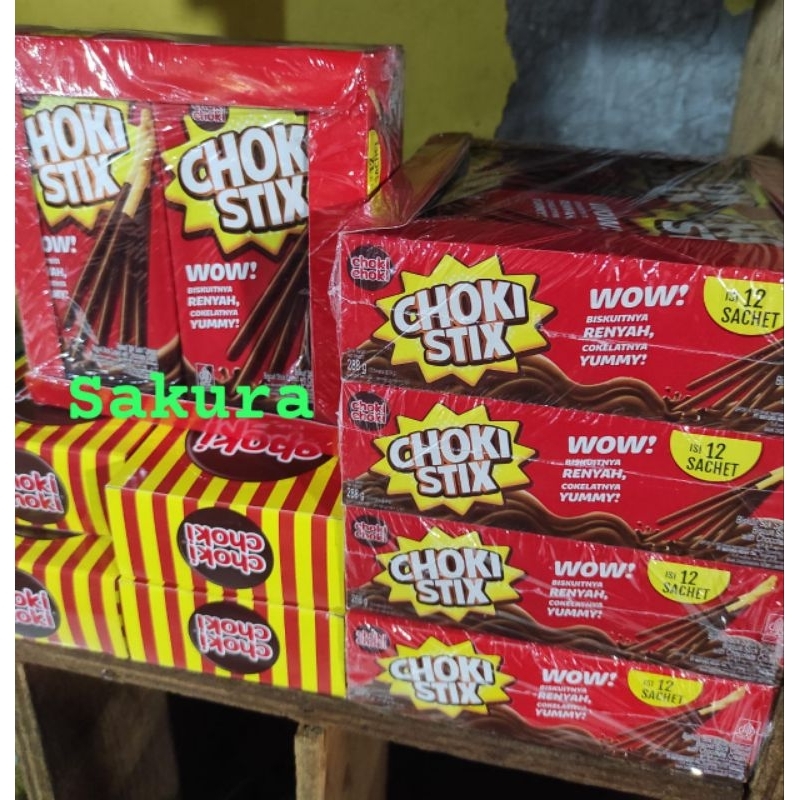 

Choki stix biskuit stik isi 12 sachet x 27gr