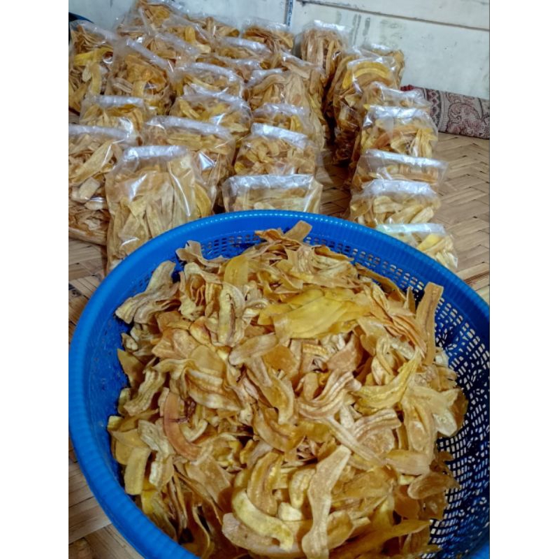 

Keripik Pisang kepok asin gurih kriuk