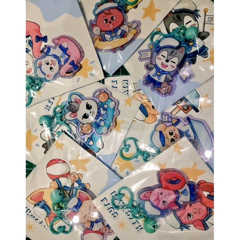 (StrayKids) SKZOO Keychain & Sticker Beach Ver