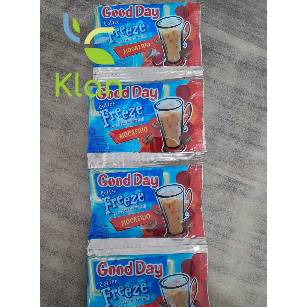 

GOOD DAY FREEZE MOCHAFRIO 30GR / GOOD DAY MOKAFRIO SACHET DINGIN/ GODDAI ES MOCHA/GOODDAY/ KOPI INSTAN