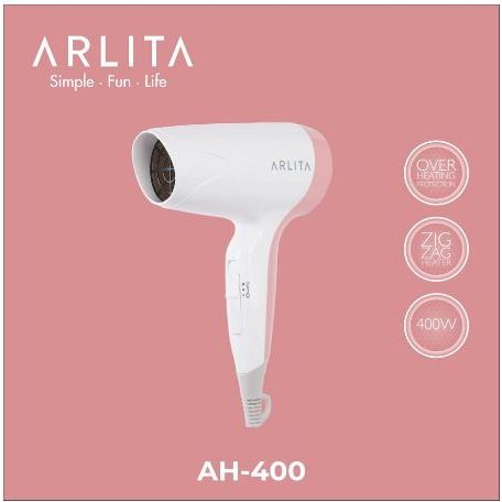 Arlita Hair Dryer Pengering Rambut AH-400 400W By Kirin AH400 AH 400