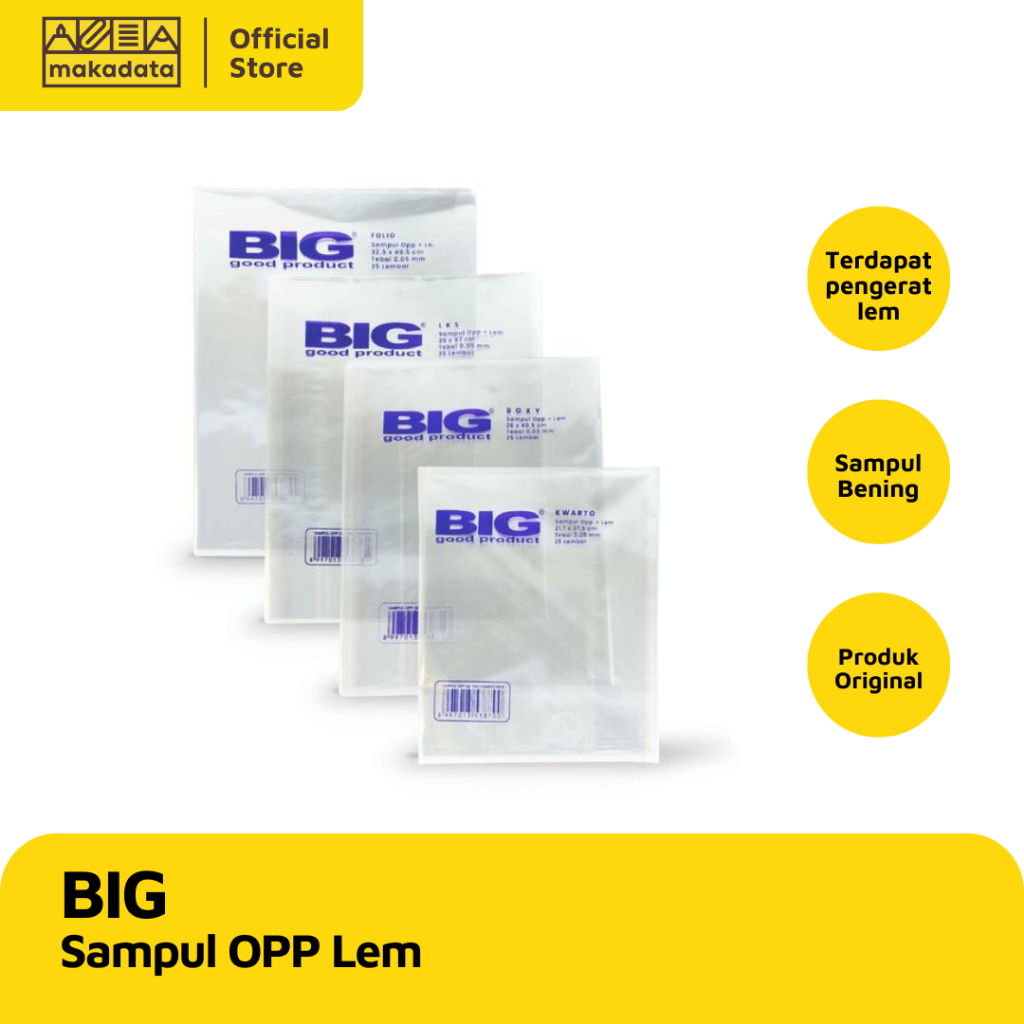 

SAMPUL OPP BIG FOLIO LEM MURAH