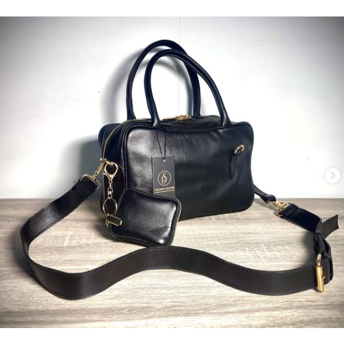 Tas Kulit ASLI Naiya Dual Charm Bag