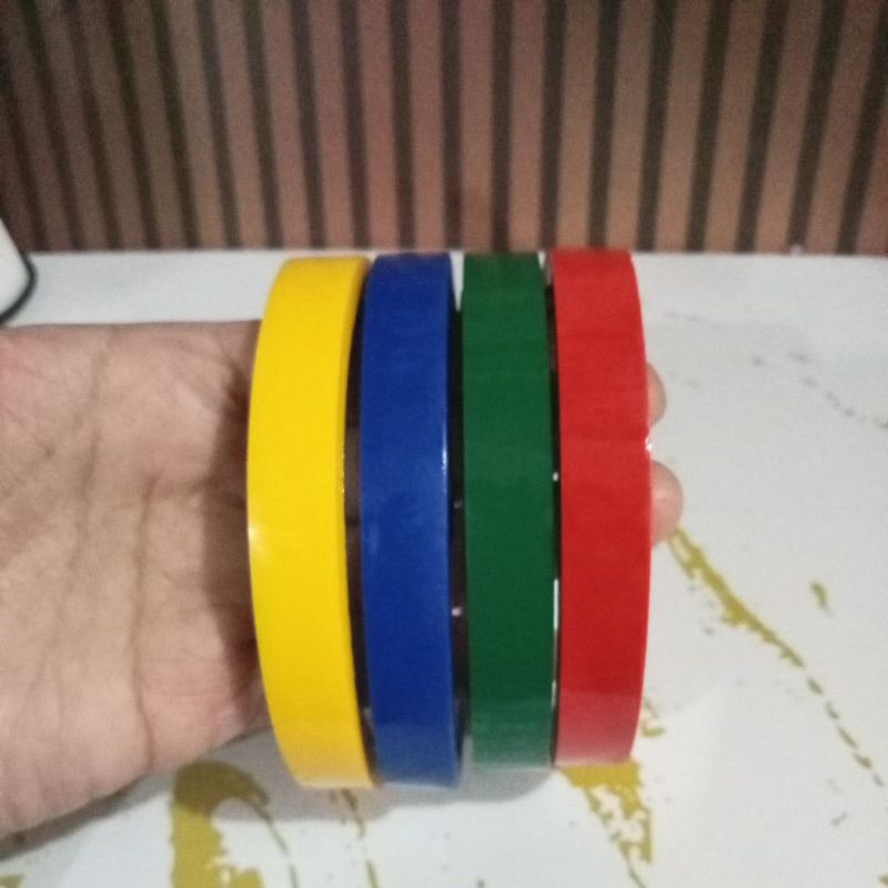 

selotip warna warni/isolasi warna 12mm
