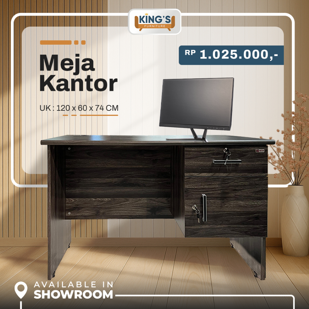 KINGS FURNITURE PONTIANAK MEJA KANTOR/KOMPUTER MODERN BERKUALITAS