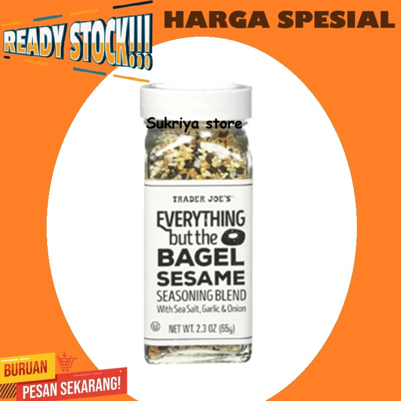 

Trader Joe's Everything But Bagel Sesame Seasoning Blend Bumbu Penyedap Rasa Makanan Joes Joe 65gr