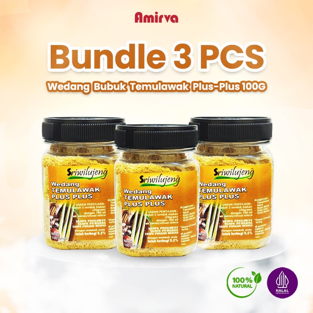 

Wedang Temulawak Bubuk Tradisional Herbal Tanpa Ampas Bundle 3PCS