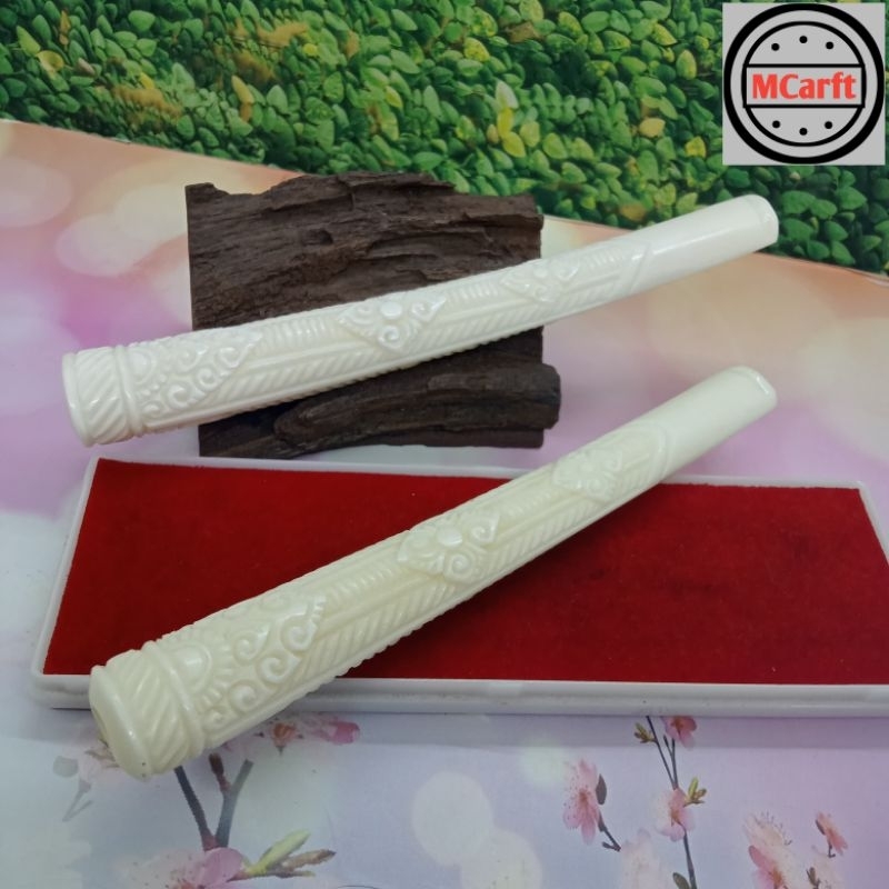Once pipa cangklong tulang sapi super jumbo ukir batik 3 dimensi C138