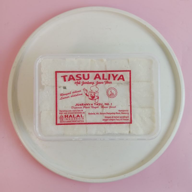 

Tasu / Tahu Susu Putih Asli Jombang Jawa Timur Aliya Isi 45 Berat 1 Kg