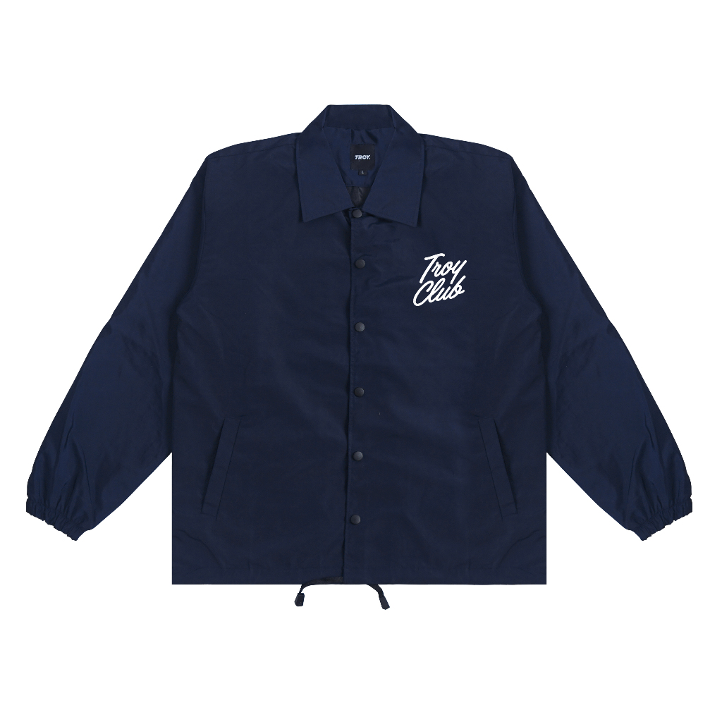 Troy Company Coach Jacket Troy Club Navy - Jaket Windbreaker Biru Navy WN 3133