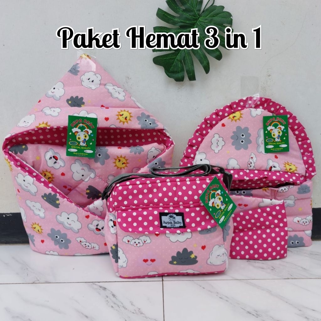 Paket Hemat 3 IN 1 Motif Gendongan bayi tas bayi selimut bayi terlaris