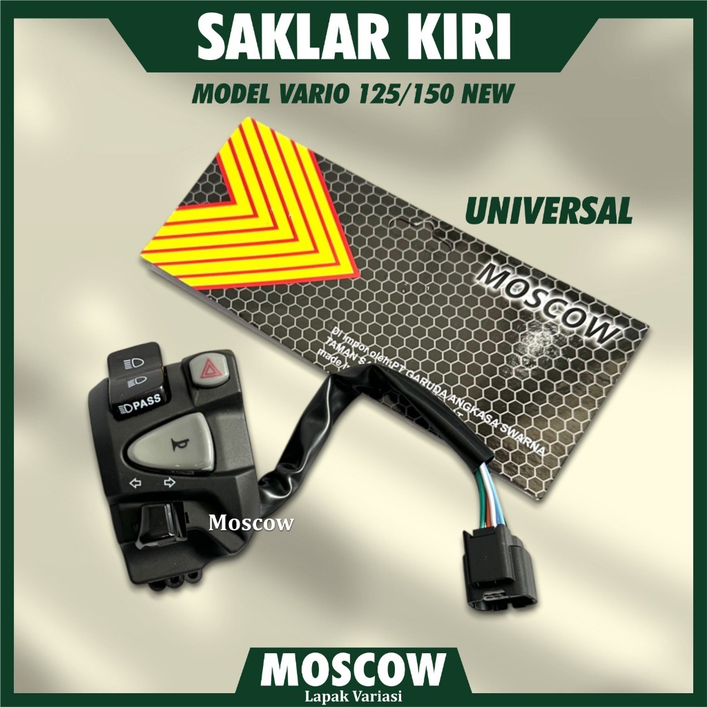 SAKLAR KIRI VARIO 125 150 PNP PLUS TOMBOL HAZARD KLAKSON HI LOW DIM VARIO 160 PCX 160 ADV 160 CBR150