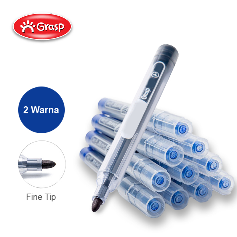 

GRASP Spidol Permanen Marker Oil Based Spidol Sekolah Kantor Cepat Kering Tahan Air SP001