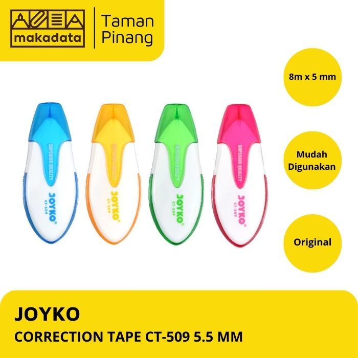 

JOYKO CORRECTION TAPE / STIPO KERTAS / TIPE-X CT-509 (1 PCS)