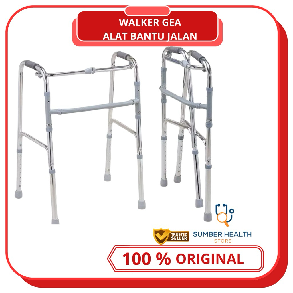 WALKER GEA - ALAT BANTU JALAN  THERAPY TONGKAT PREMIUM ORIGINAL GEA