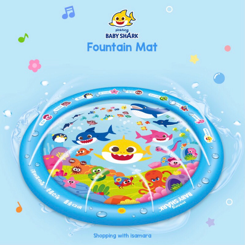 Pinkfong Baby Shark Fountain Mat / Mainan Air Mancur