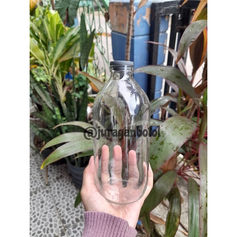 Botol Kaca 100ml 250ml 500ml 1000ml/botol jus/botol jamu/botol asi