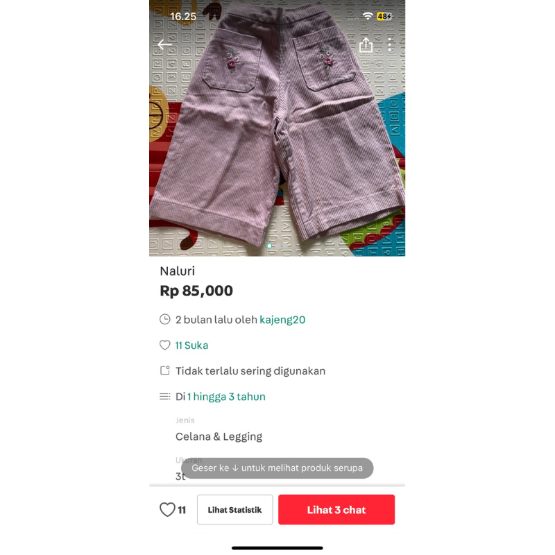 preloved celana naluri