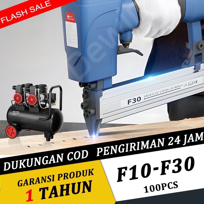 TERBARU DEWIN Mesin Paku Tembak Pneumatic Nailer Mesin Paku Tembak Gun Tracker Air Nailer