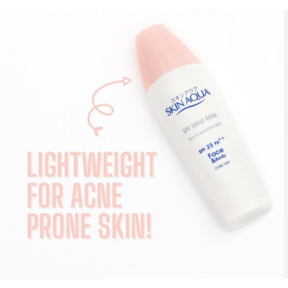 ROHTO Sunscreen Skin Aqua UV Mild Milk SPF 25 40ml