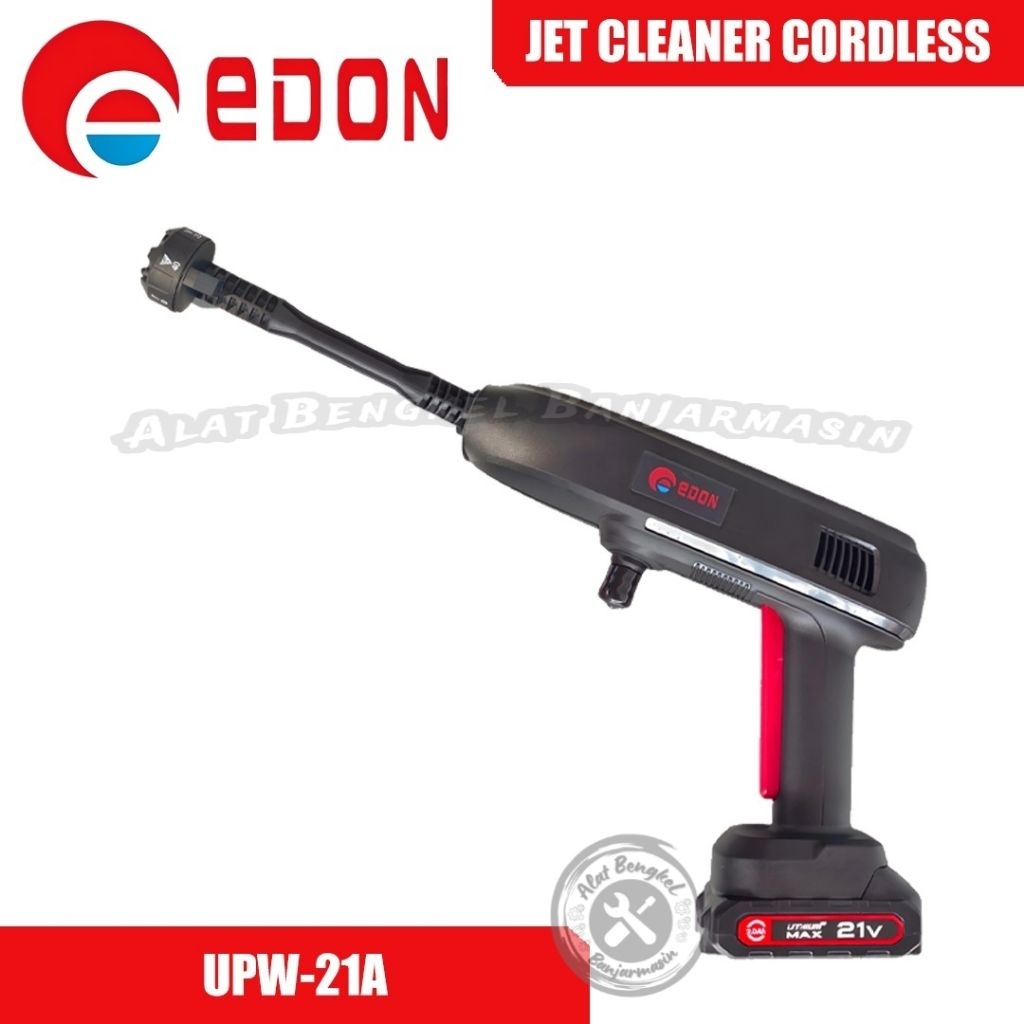 JET CLEANER CORDLESS "EDON" UPW 21V ||ALAT CUCI MOTOR CORDLESS "EDON" 21 VOALT