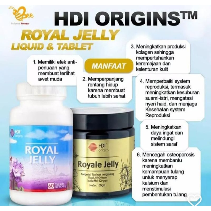 

royal jelly tablet ori / royal jelly liquid ori