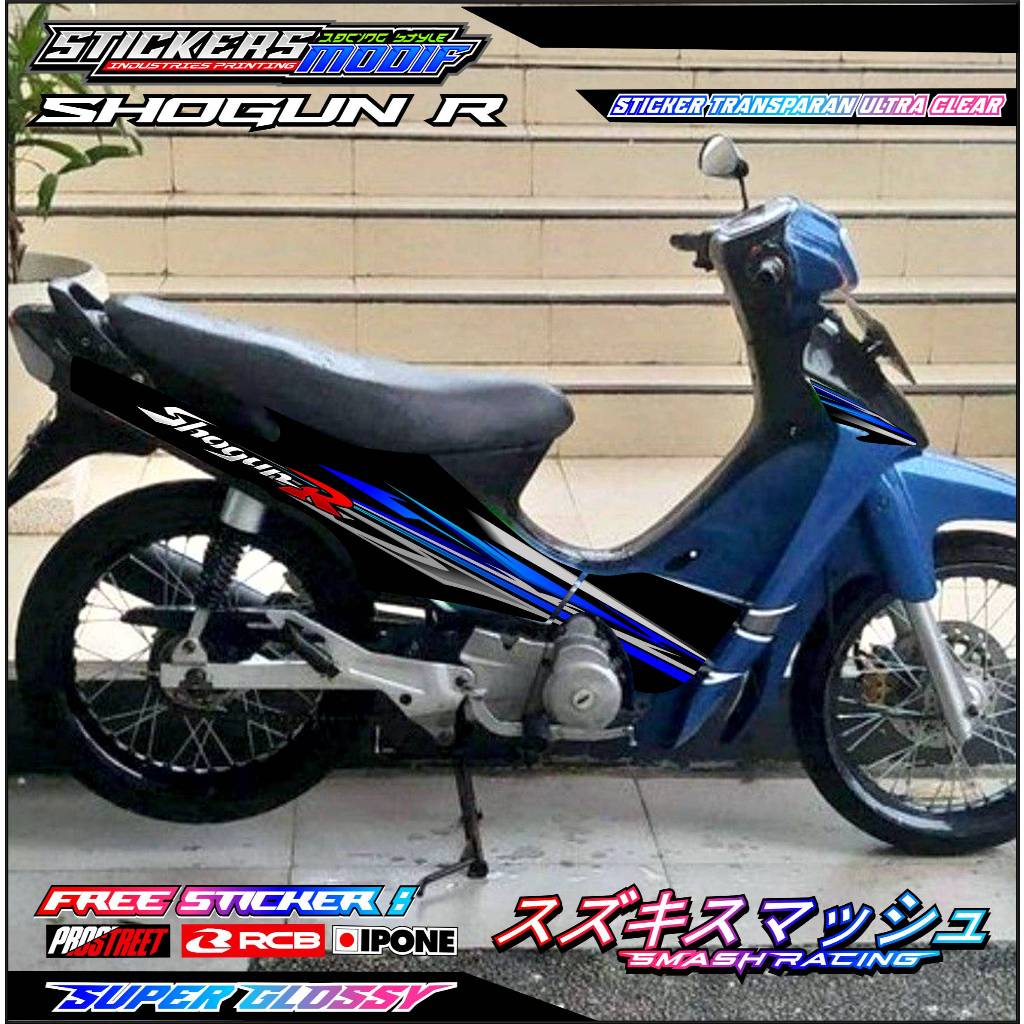 STRIPING VARIASI SUZUKI SHOGUN R 110 / STICKER LIST VARIASI MOTOR SUZUKI SHOGUN R 110