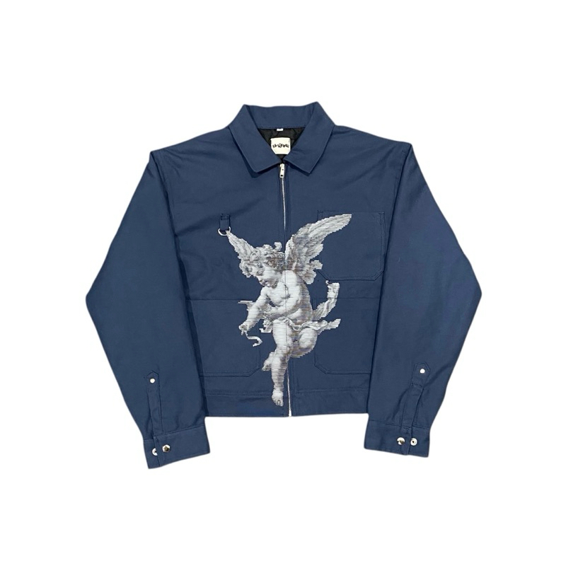 Printed Work Jacket by Bworks Uniform