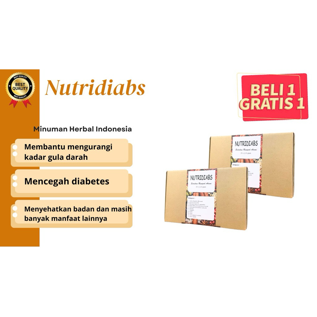 

Buy 1 Get 1 Nutridiabs Teh Diabetes Super Quality