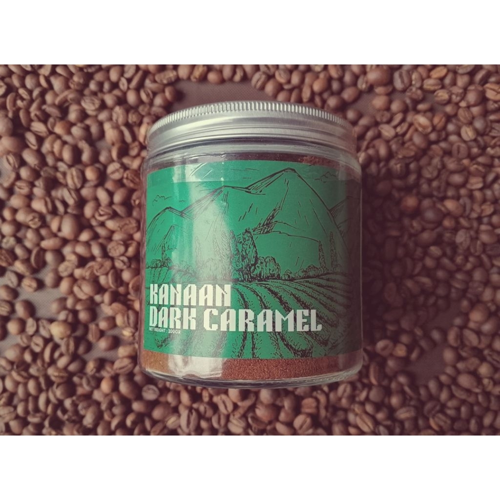

Kopi Arabika Premium Kanaan Dark Caramel 50:50 – Medium Dark Roast – 200g