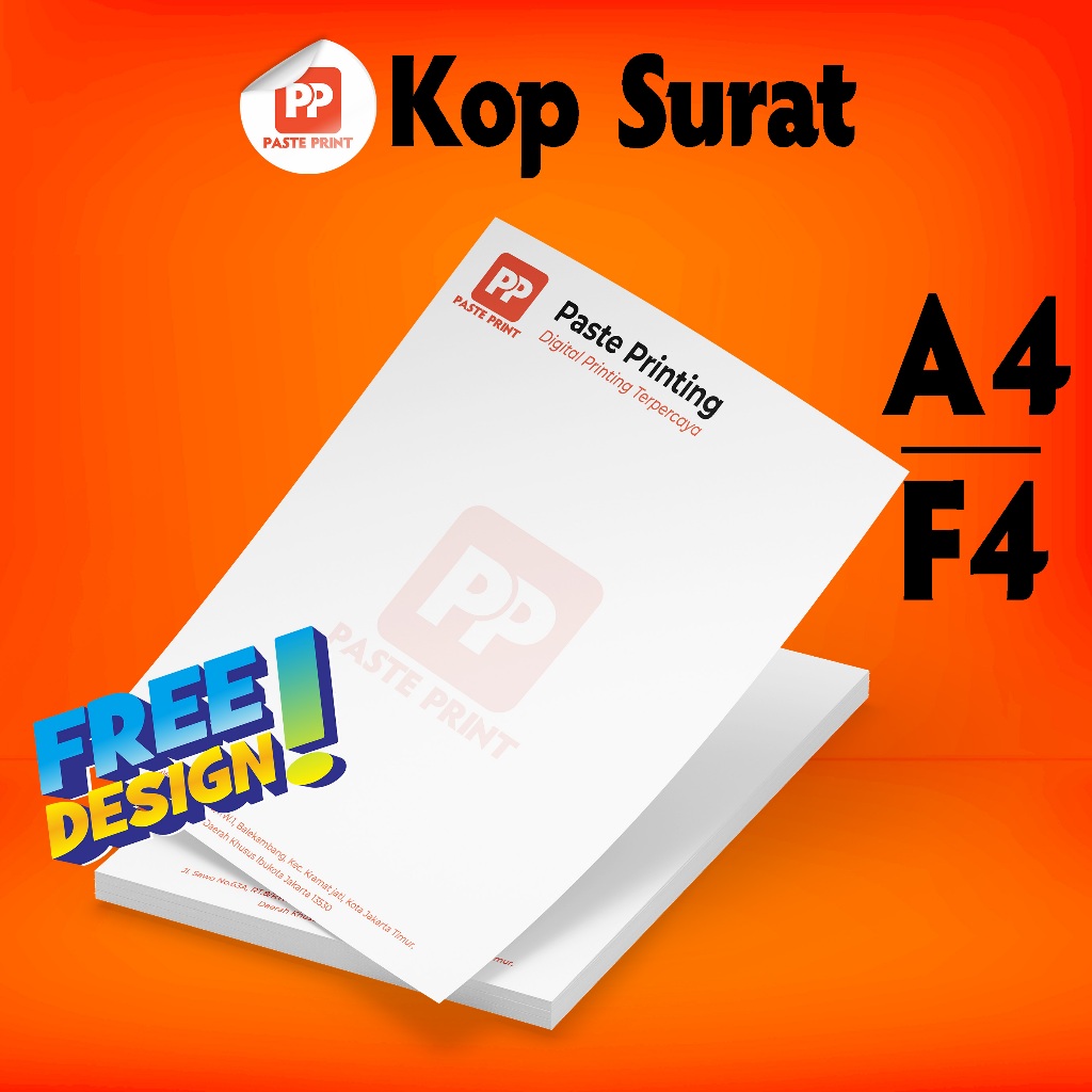 

Cetak Print Kop Surat Folio A4