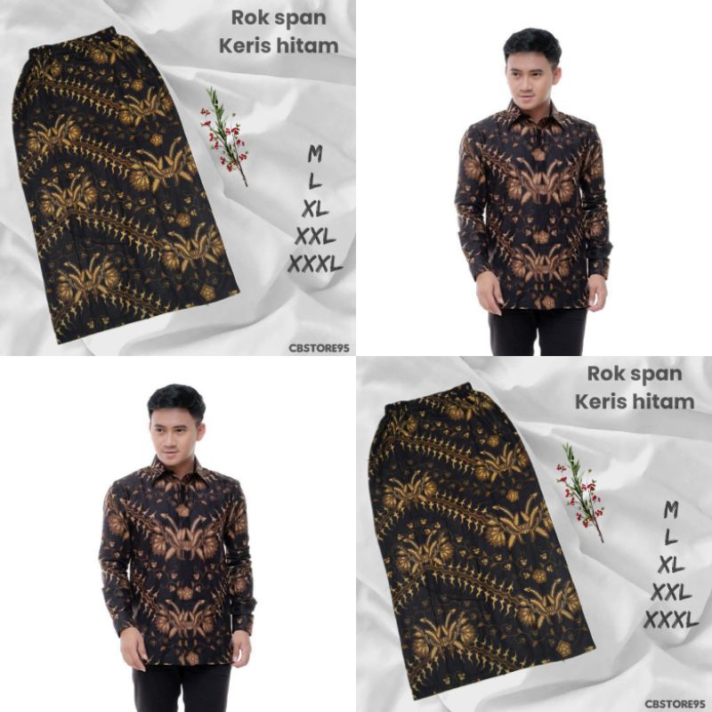 PROMO KEMEJA BATIK DAN ROK SPAN BAWAHAN KEBAYA/ROK WISUDA/ROK TUNANGAN/COUPLE BAWAHAN MOTIF KERIS HI