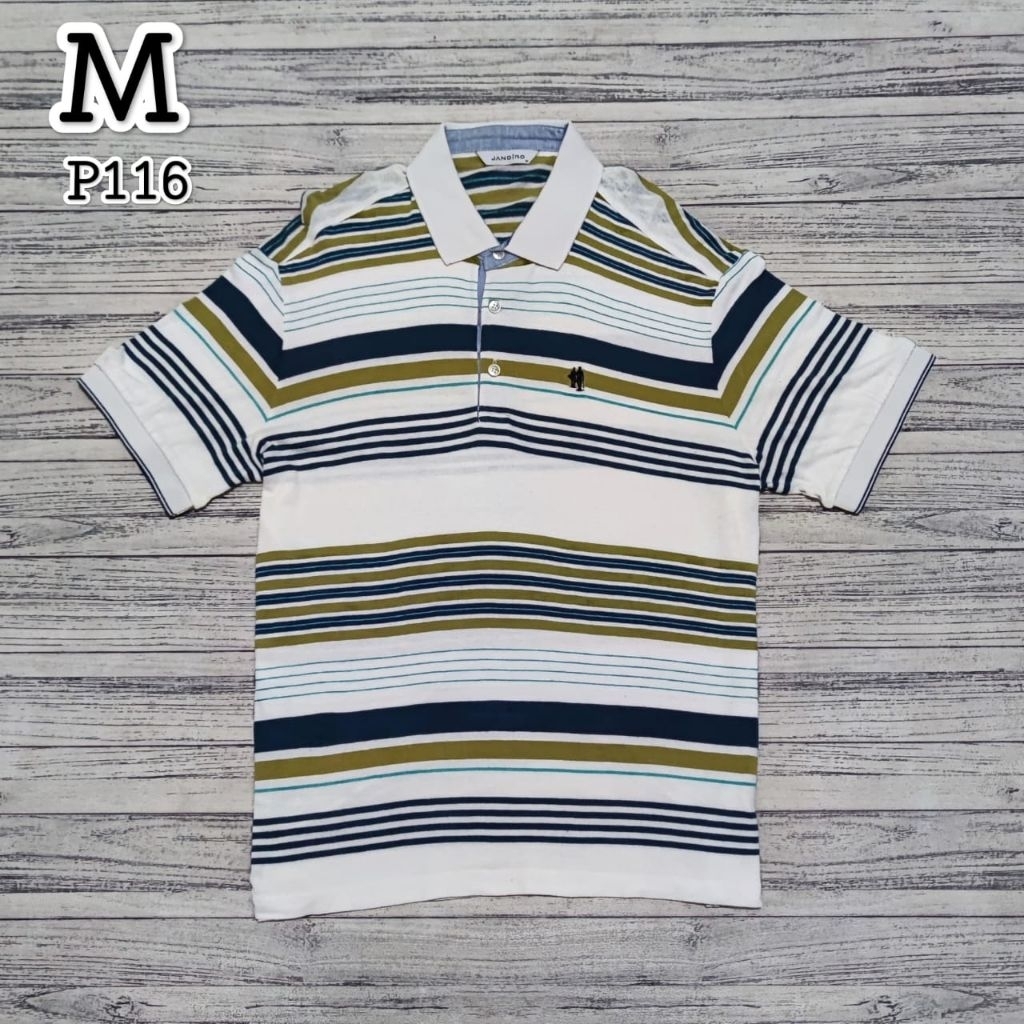 Atasan Jandiro Strip Polo Shirt