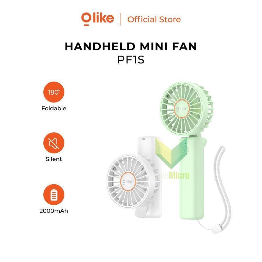 OLIKE PF1S Handheld Mini Fan Kipas 2000 mAh Portable Rechargerable