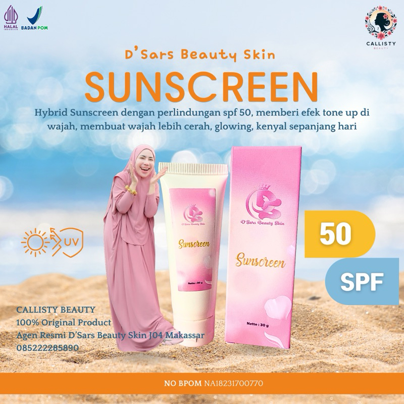 Sunscreen D'Sars SPF 50 | D'Sars Beauty Skin