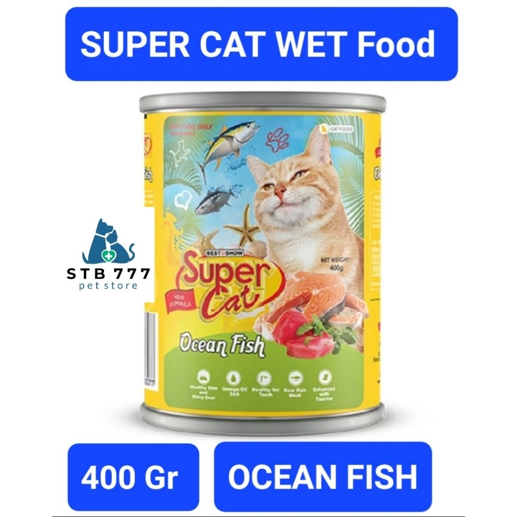 

SUPERCAT Ocean Fish 400gr - makanan basah