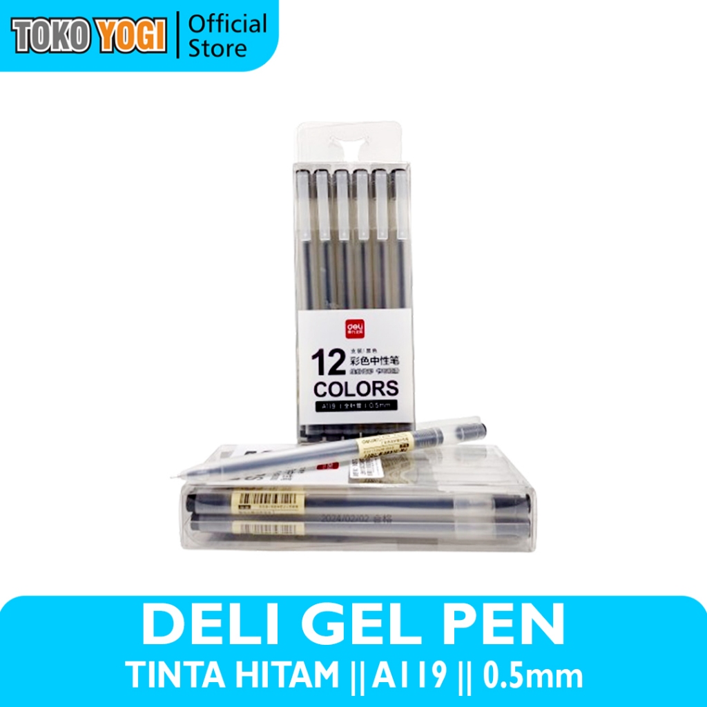 

DELI GEL PEN A199 HITAM 0.5mm || SATUAN