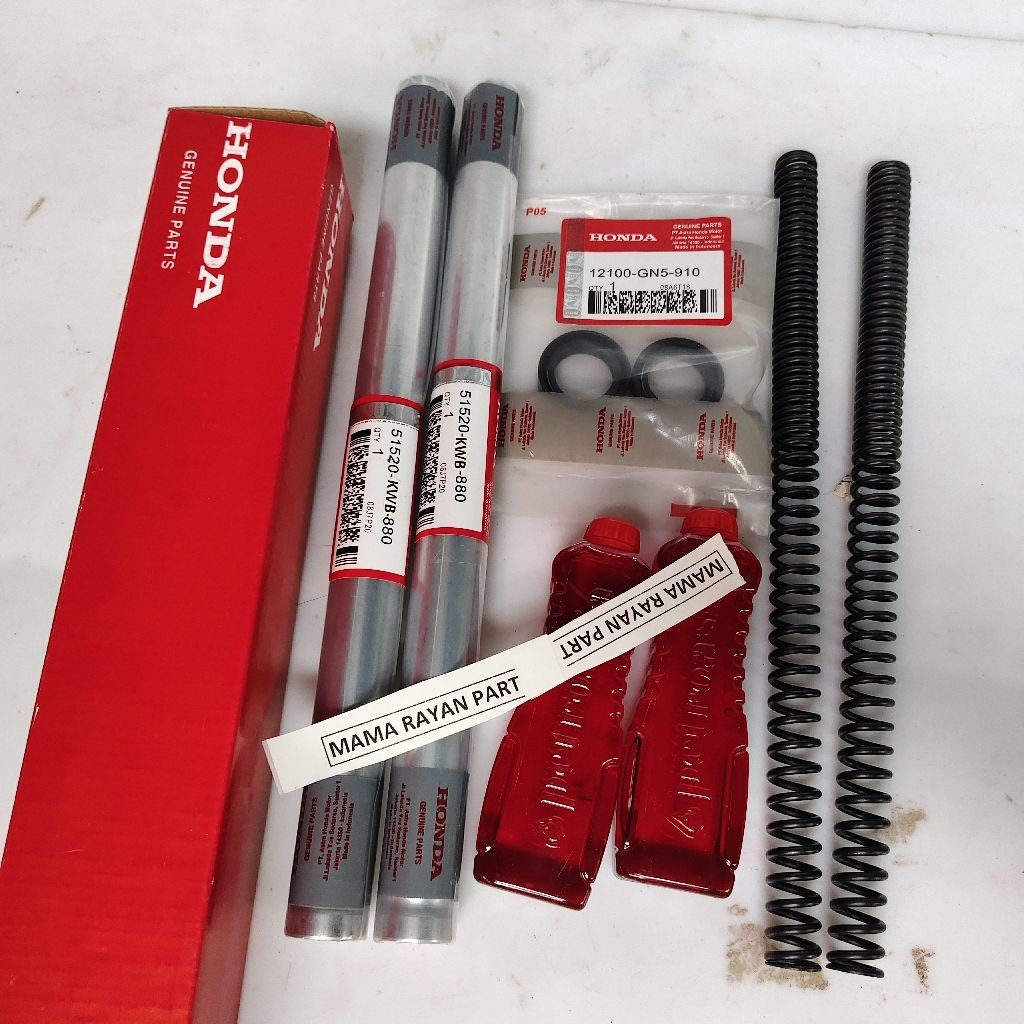 Shock depan Supra X 125 Helm in + silsok & olisok & persok shock depan Supra X 125 Helm in komplit