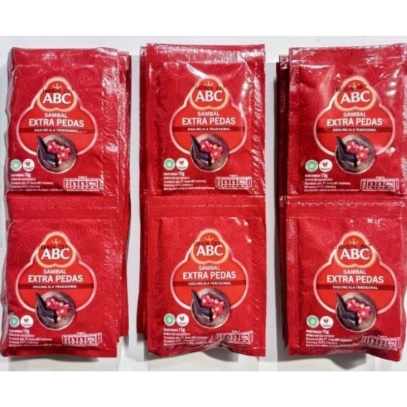 

Sambal ABC Extra Pedas 1 Pak isi 10 Sachet