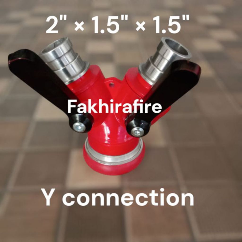 Y Connection Cabang Pemadam 2" × 1.5" × 1.5"