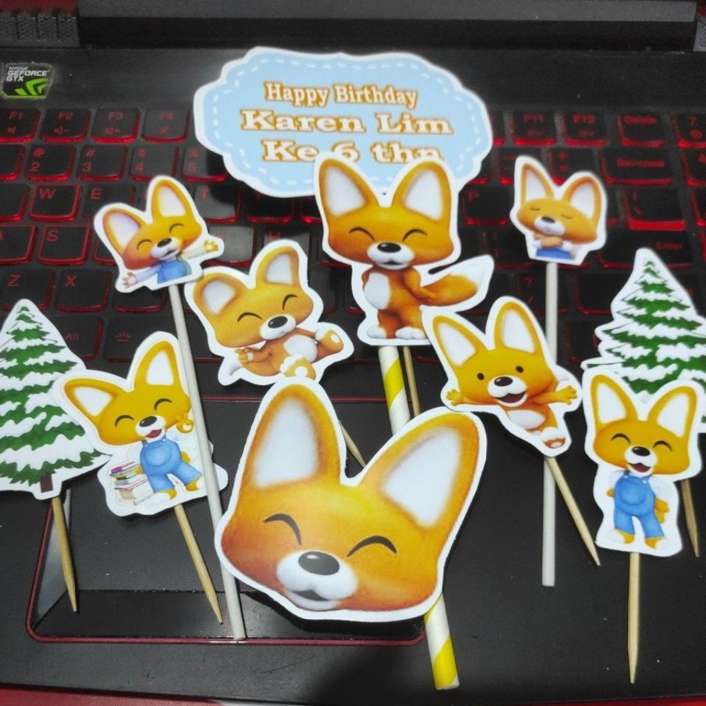 cake topper hiasan kue eddi eddy pororo 250525eddy