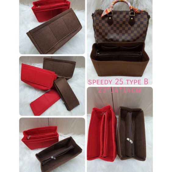 bag organizer speedy 25  lv speedy 25 dalaman tas untuk tas model speedy KODE C7W1