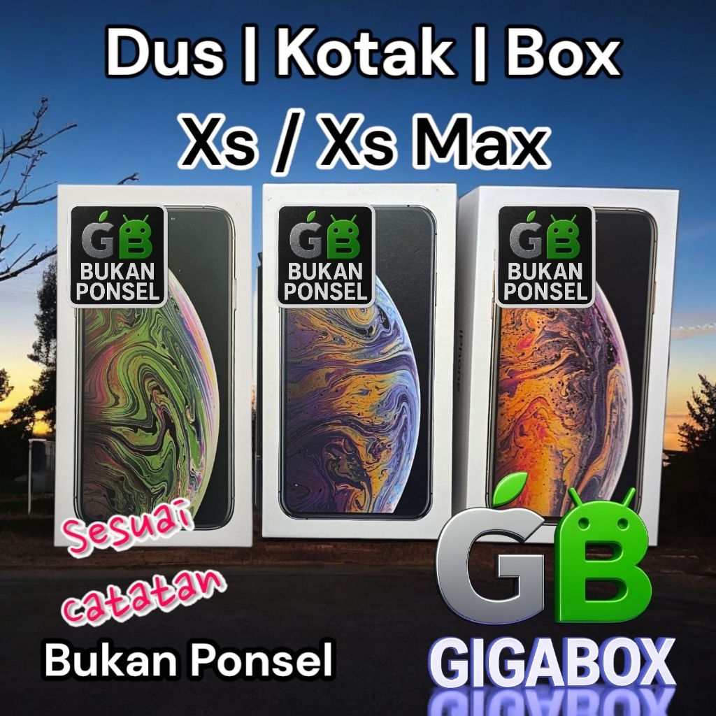 

(Sesuai Catatan) Dus Kardus Box XS / XS Max (Fullset) Kemasan Premium dan Lengkap