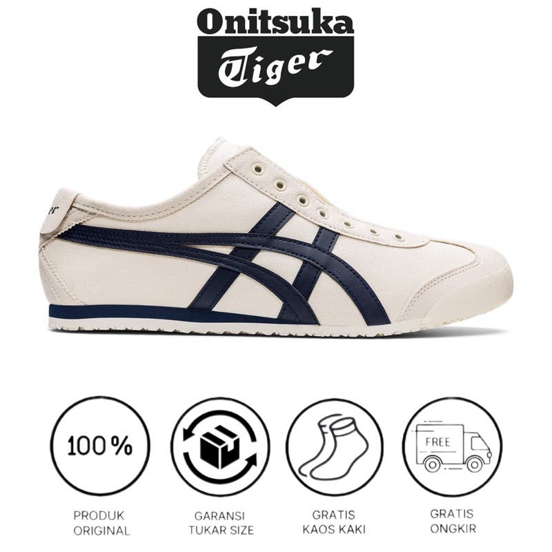 Onitsuka Tiger Mexico 66 Slip On Birch Midnight ''UNISEX''
