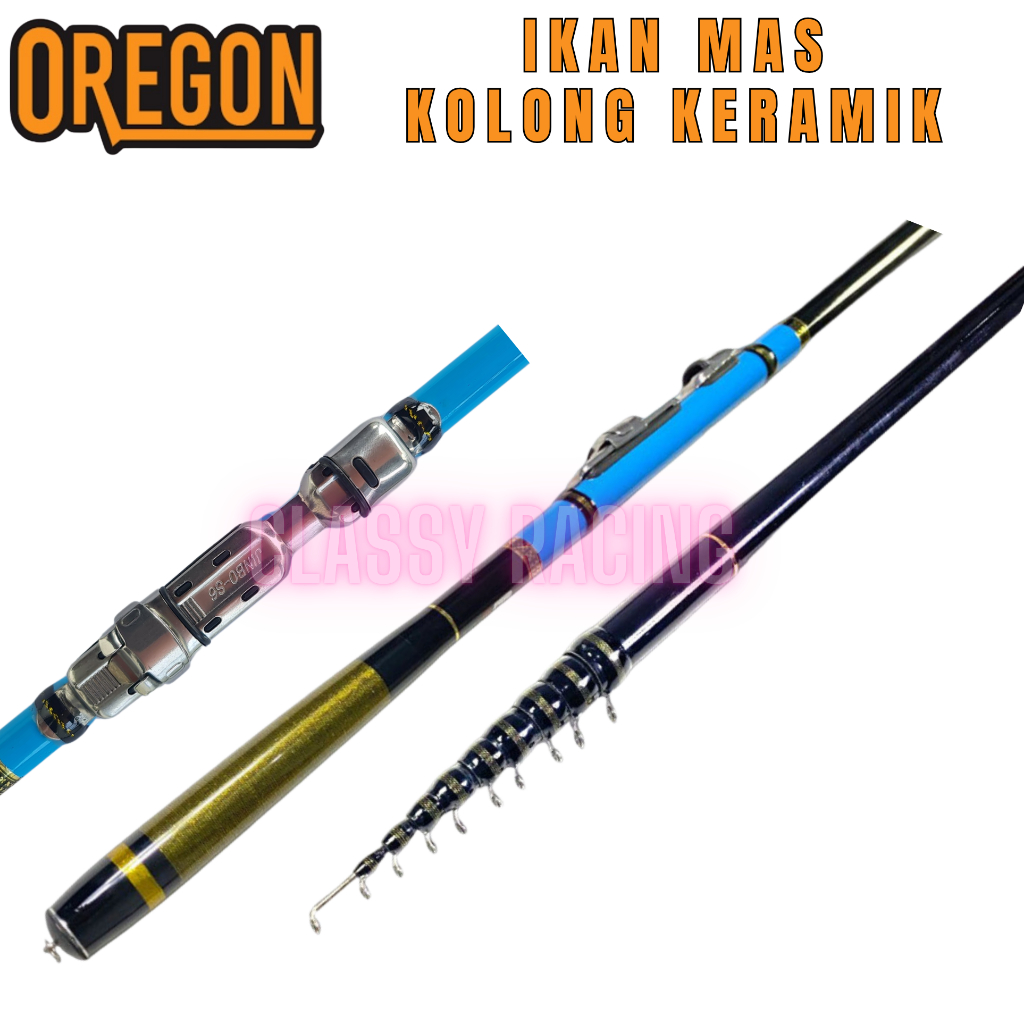 Joran Tegek Oregon Ikan Mas Kolongan 360 450 540 cm carbon ruas panjang