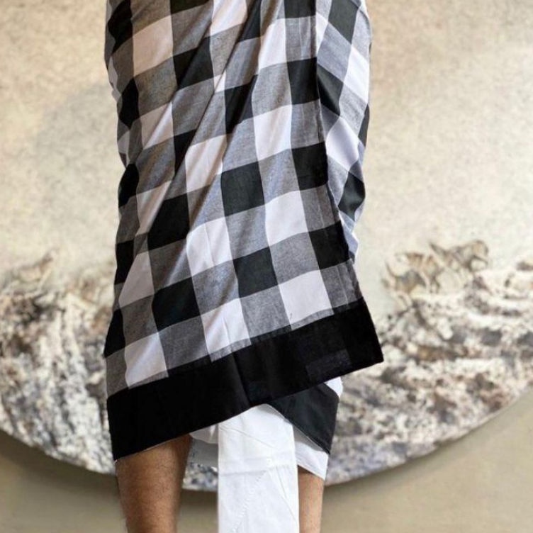 Saput Poleng Bali Murah Bahan Cotton KotakKotak KODE D5T7