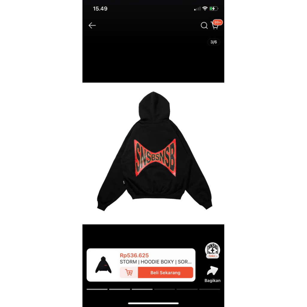 STROM || sorrynotsorrybitch || HOODIE BOXY