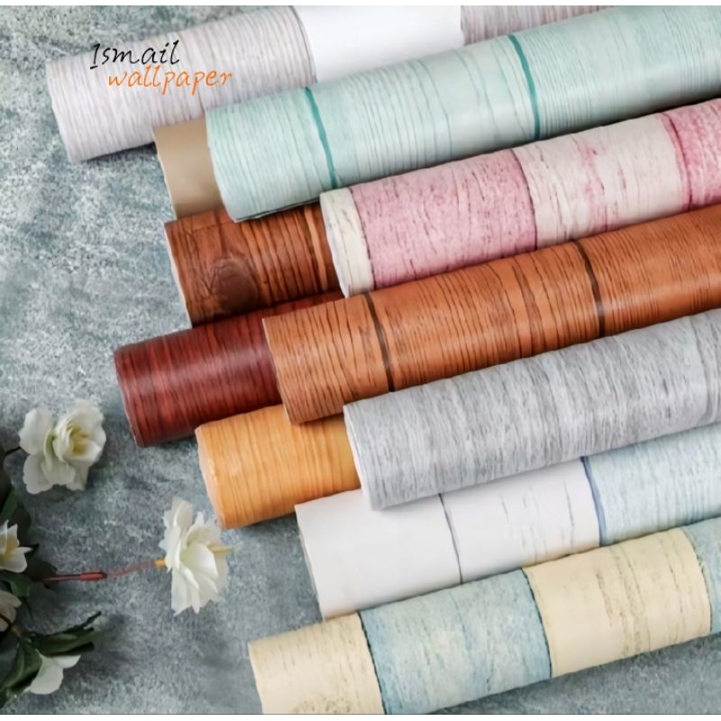 wallpaper sticker kayu/wallpaper sticker untuk meja,lemari dll/cod wallpaper sticker/wallpaper Makas
